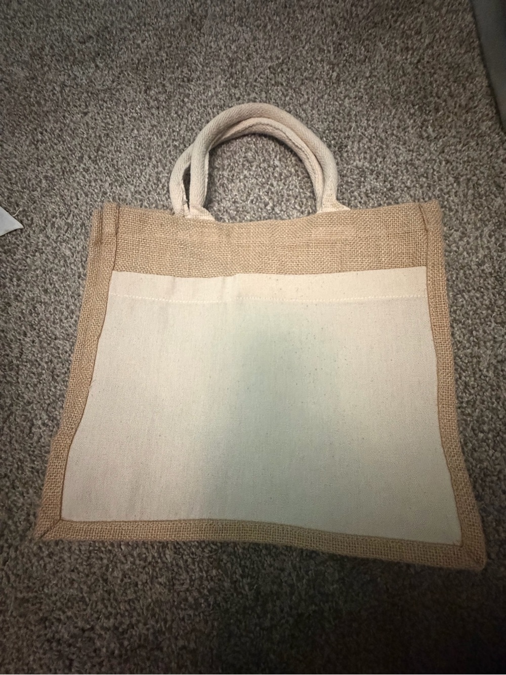 Small Natural Canvas Tote